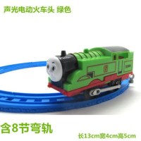 金属小火车套装合金磁力回力电动轨道车儿童1—3岁男孩火车玩具|大号火车头绿色带磁铁钩