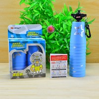 幼儿园迷你小号飞叠杯速叠杯 飞碟杯 儿童小学生比赛礼物桌面游戏|迷你飞叠杯蓝色+拉杆+教程