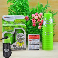幼儿园迷你小号飞叠杯速叠杯 飞碟杯 儿童小学生比赛礼物桌面游戏|迷你飞叠杯绿色+网袋+教程