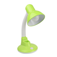 护眼led护台灯学习书桌 底座台式台灯学生儿童办公宿舍插电阅读灯|绿色台灯+三色变光无频闪LED5瓦 按钮开关