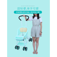 夏季藤椅手推车竹藤坐式宝宝轻便儿童遛娃神器夏天婴儿推车