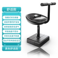 电动车儿童座椅固定电瓶车小型前置座踏板车宝宝婴儿坐椅|黑色(舒适款)坐垫脚踏不可调节