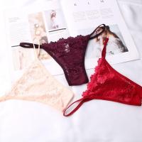 日系性感内裤女前面蕾丝透视低腰 后面棉质内裤棉档低腰丁字裤231