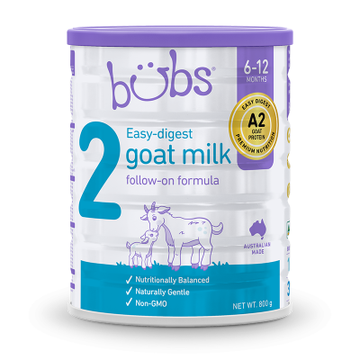 原装进口澳洲bubs贝儿 婴幼儿儿童配方羊奶粉2段(6-12月)800g