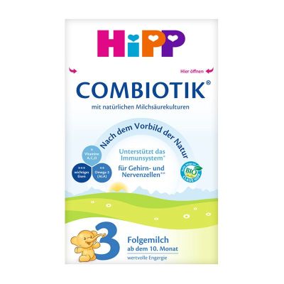 原装进口 德国喜宝Hipp益生菌婴幼儿牛奶奶粉3段(10-12个月)600g