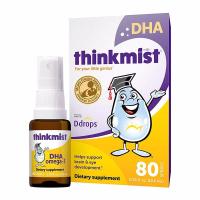 原装进口美国Ddrops 婴儿DHA鱼油婴幼儿童维生素补脑营养dha喷雾剂80喷10.6ml/盒(6个月以上)