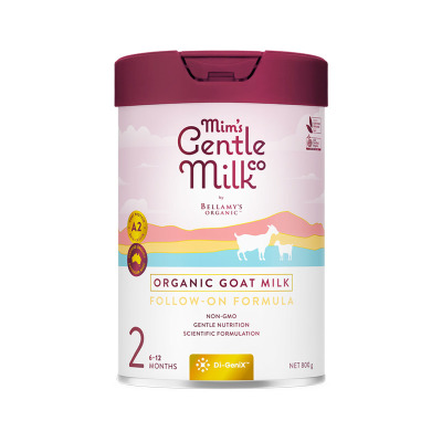 23年8月-原装进口澳洲贝拉米Bellamys挚纯婴儿配方羊奶粉2段(6-12个月)800g