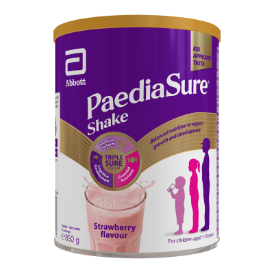 进口英国雅培小安素PaediaSure婴幼儿儿童草莓口味(1-10岁)850g