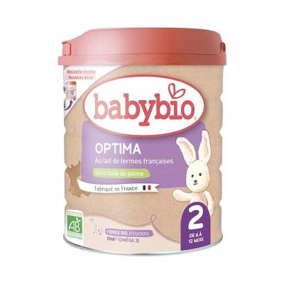 原装进口法国伴宝乐Babybio近母乳配方2段牛奶粉(6-12个月)800g