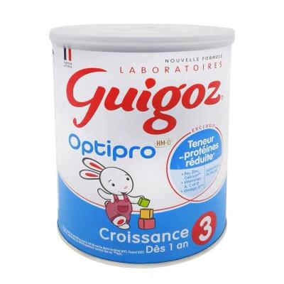 原装进口法国古戈氏Guigoz 标准配方婴幼儿牛奶奶粉3段(12-36个月)830g