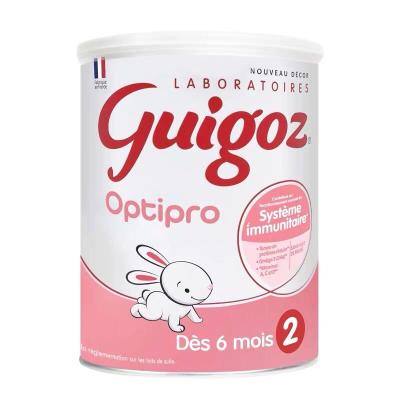 原装进口法国古戈氏Guigoz 标准配方婴幼儿牛奶奶粉2段(6-12个月)830g
