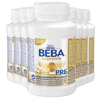 26年5月-原装进口德国 雀巢(Nestle)BEBA贝巴至尊婴幼儿配方液态水奶PRE段0岁以上200ml*12瓶/箱