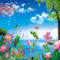 风景壁画主播背景布仿真3d立体客厅沙发背景墙风景背景布|s-8675 2米宽1.5米上下