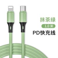 pd快充线套餐18w快充头11/x/xsmax手机充电线器加长2米|PD快充1米[抹茶绿]两条装