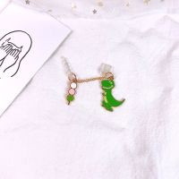 草莓熊手机防尘塞耳机塞手机通用可爱范充电孔塞|贪吃的恐龙[连体] [iphone充电口]