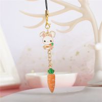 卡通手机防尘塞挂件情侣款男女通用创意个性挂件包包u盘钥匙扣配|手机挂件图片款兔子+胡萝卜
