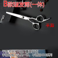 理发剪刀美发剪专业剪发剪头发打薄牙剪神器工具刘海平剪师自己女|B款平剪一把(银色一体)