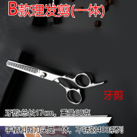 理发剪刀美发剪专业剪发剪头发打薄牙剪神器工具刘海平剪师自己女|B款牙剪一把(银色一体)
