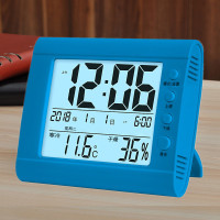 温湿度计家用温度计室内精度温度湿度表干湿电子水银挂台式Z1|蓝色-夜光CH609