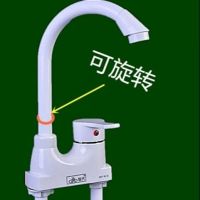 洗碗水槽菜盆冷热水龙头可旋转陶瓷芯pom无铅板凳水龙头直销
