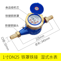 水表家用止回阀偷水器宁波自来水立式机械dn50螺纹防空转4分数字|DN25/1寸铁罩铁接头(卧式)