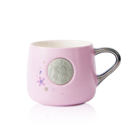 勺子咖啡勺金属甜品勺搅拌勺海洋女神马克杯圆头勺|粉色铜章马克杯礼盒装