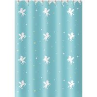 浴帘套装防霉浴室门帘加厚卫生间隔断帘洗澡淋浴免打孔挂帘防水布|独角兽 套装宽240*200+2.8伸缩杆