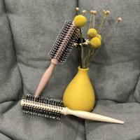 梳子女家用吹卷发梳内扣圆滚梳发廊吹造型专业美发刘海梳家用女士|马卡龙尖尾卷发梳一把