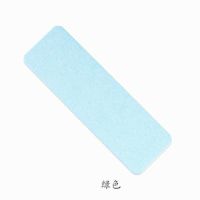 杯垫硅藻土洗手台吸水垫长条洗漱防水肥皂托卫生间厨房泥皂架|绿色 8*25cm
