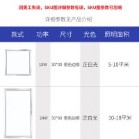 平板灯30x30集成吊顶灯嵌入式厨卫灯300×600铝扣板灯具