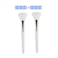 硅胶面膜刷涂抹涂面膜刷子硅胶泥膜发膜刷面膜铲面部化妆工具脸部|弧型硅胶面膜刷[两支装]
