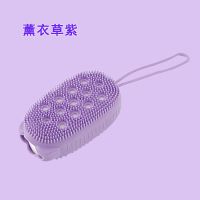 搓器家用硅胶洗澡刷多功能搓泥搓澡刷可装沐浴露不伤肤沐浴刷|普通款薰衣草紫1个