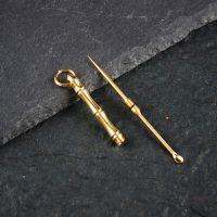 纯黄铜一体化牙签水果签随身剔牙神器便携式牙签筒送朋友送家人|黄铜一体化牙签[今日特价] 赠品上盖开空心葫芦