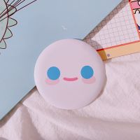 韩国ins风卡通可爱小镜子化妆镜随身便携镜女迷你小圆镜|笑脸 1个装