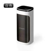 取杯器一次性纸杯塑料家用杯子挂架自动挂架壁式免打孔置物架子|新款白色单筒[能装40只]