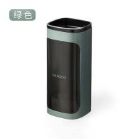 取杯器一次性纸杯塑料家用杯子挂架自动挂架壁式免打孔置物架子|新款绿色单筒[能装40只]