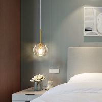 水晶餐厅吊灯现代简约轻奢吧台饭厅灯多头精致后现代楼梯间吊线灯