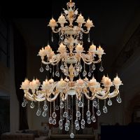 中式大吊灯客厅灯具餐厅复式楼别墅楼中楼中空工程酒店大厅楼梯灯