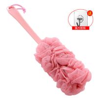 浴花刷洗澡刷子搓澡神器家用洗澡巾强力搓灰搓泥儿童后背沐浴男女|混色[随机颜色] 浴花刷[1个]+挂钩[1个]