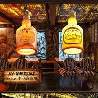 复古酒吧餐厅酒瓶吊灯创意灯饰个性咖啡厅茶楼休闲吧台ktv酒瓶灯