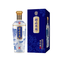 洛阳杜康酒纯粮食原浆陈酿 青花窖酒 52度 448ml/瓶单瓶礼盒装