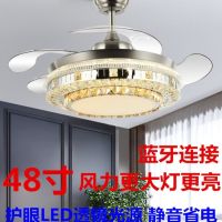 隐形风扇灯吊扇家用客厅餐厅卧室吸顶蓝牙音响带电扇吊灯一体变频