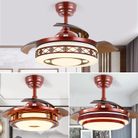 风扇灯吊扇灯客厅卧室餐厅饭厅家用隐形新中式带电扇风扇一体吊灯