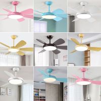 风扇灯吊扇灯变频北欧现代简约餐厅客厅卧室家用大风力电风扇吊灯