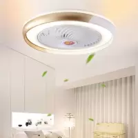 led现代简约卧室吸顶风扇灯隐形吊扇灯简约餐厅带电风扇灯