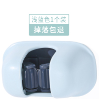 拖把挂钩浴室卫生间强力拖把夹壁挂式挂架扫把拖布挂钩免打孔收纳|浅蓝[1个装-升级款]加强承重滚轮卡扣-掉落包退