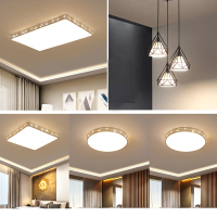客厅灯卧室吸顶灯大气圆形北欧led房间薄灯具套餐家用现代