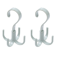 衣帽挂包架s型可旋转挂钩 衣柜多功能包包创意挂钩置物架神器挂架|4爪北欧绿2个装