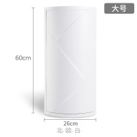 浴室旋转置物架卫生间洗手台壁挂神器厕所转角厨房收纳柜墙角|北欧白(大号3层)