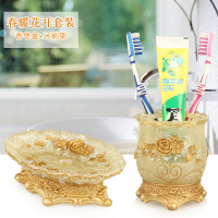 香皂盒北欧ins家居肥皂盒沥水欧式创意卫生间皂盘时尚皂碟免打孔|春暖香皂盒+牙刷架